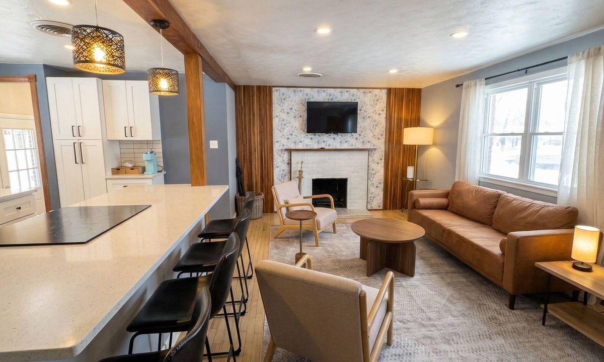 Berkley House | 4bedroom 2 bath for 8 guests with Grill, Corn Hole, Basketball Court