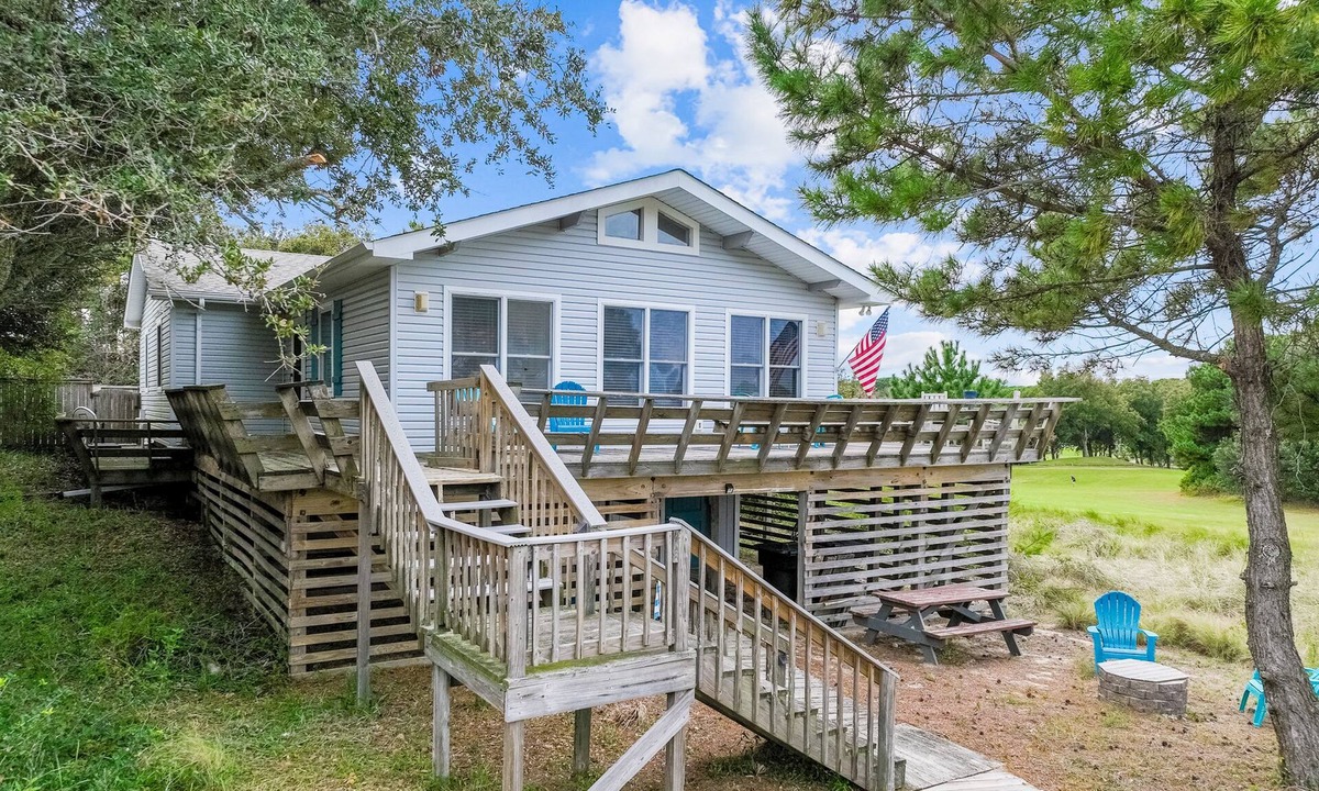 Sea Scape House | Coastal home with private pool, firepit, golf course views, & outdoor shower