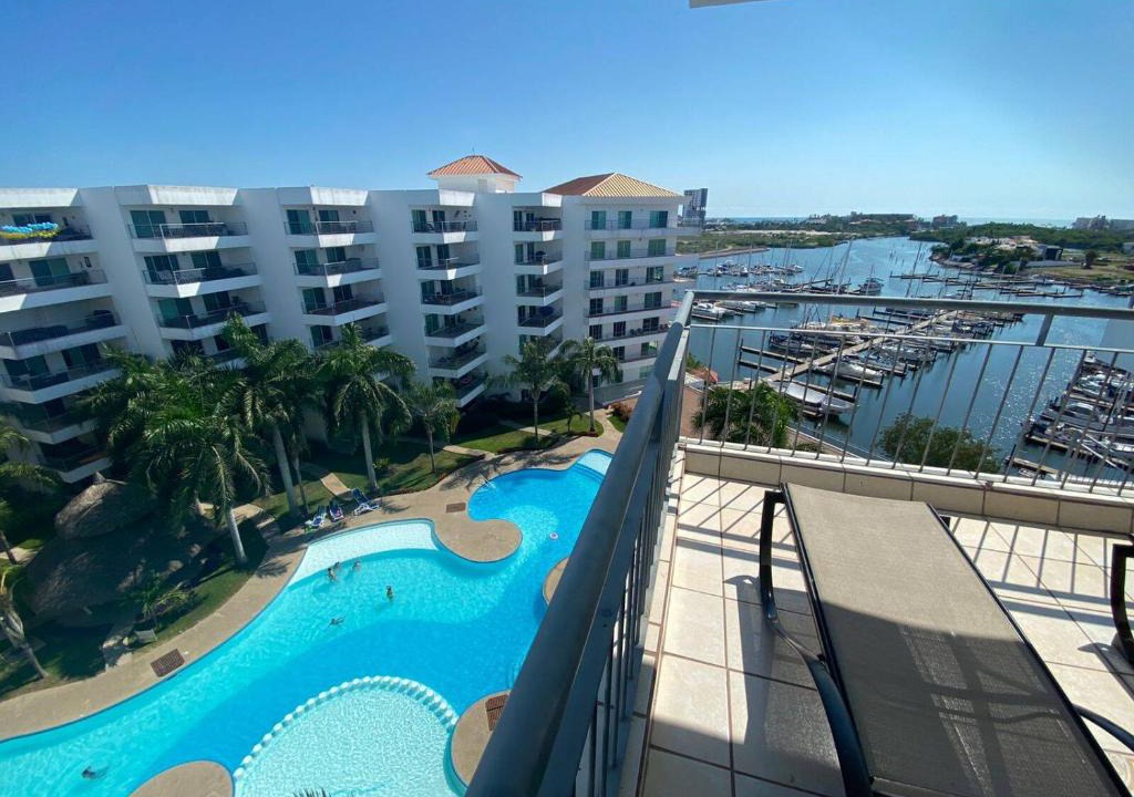 Marina Mazatlan Apartment | Departamento en Costa Veleros, vista a la Marina