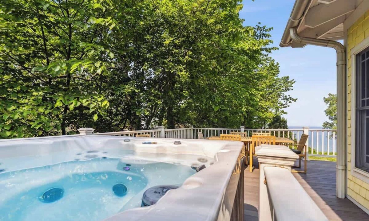 Stevensville House | Juniper Presents: Coastal Living, Hot Tub, Firepit & Lakeside Deck