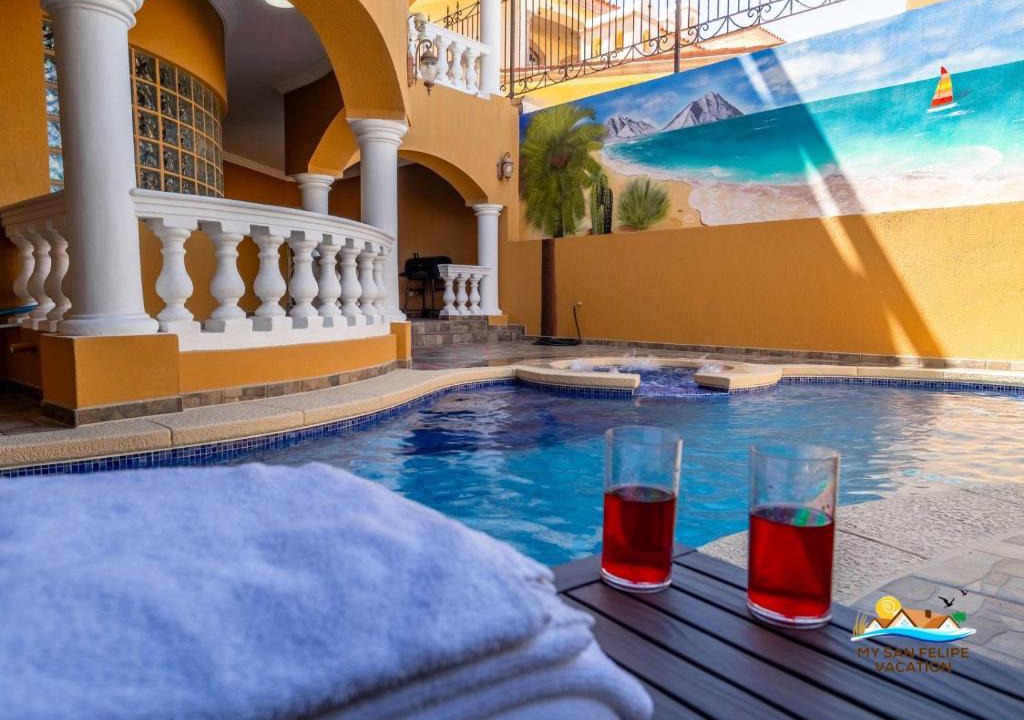 San Felipe House | Luxury 3-Story Beachfront Villa in San Felipe with Private Pool – Casa Mostaza