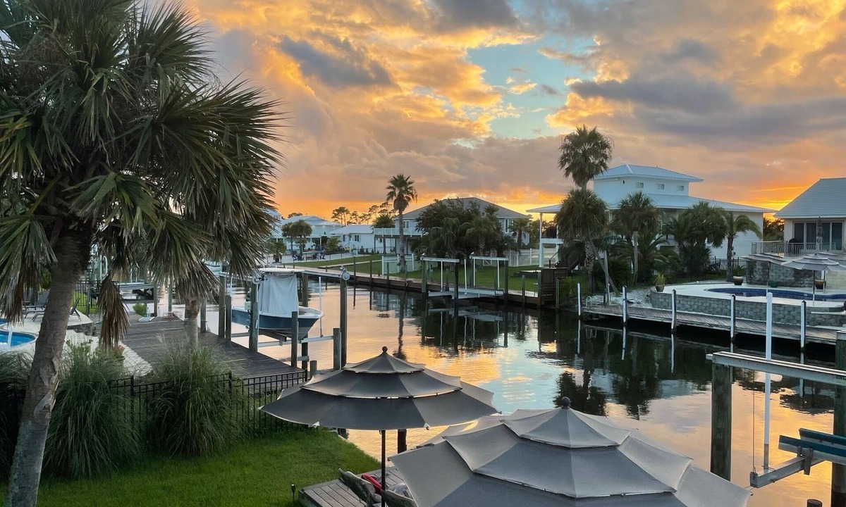 Perdido Key Coves One House | Perdido Key Waterfront Home with dock on canal, Gulf right across the street