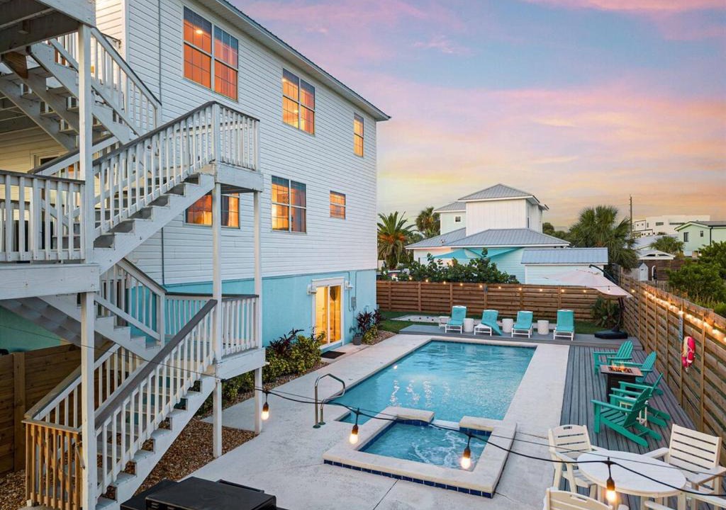 Crescent Beach House | Saltwater Pool, Arcade & Hot Tub - Steps to Beach