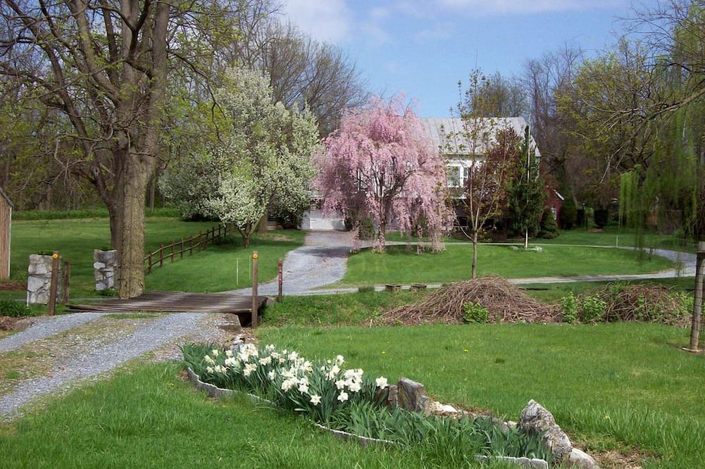Middletown Cottage | Spacious Cottage Rental with Creek Views near Harrisburg and Hershey, Pennsylvania