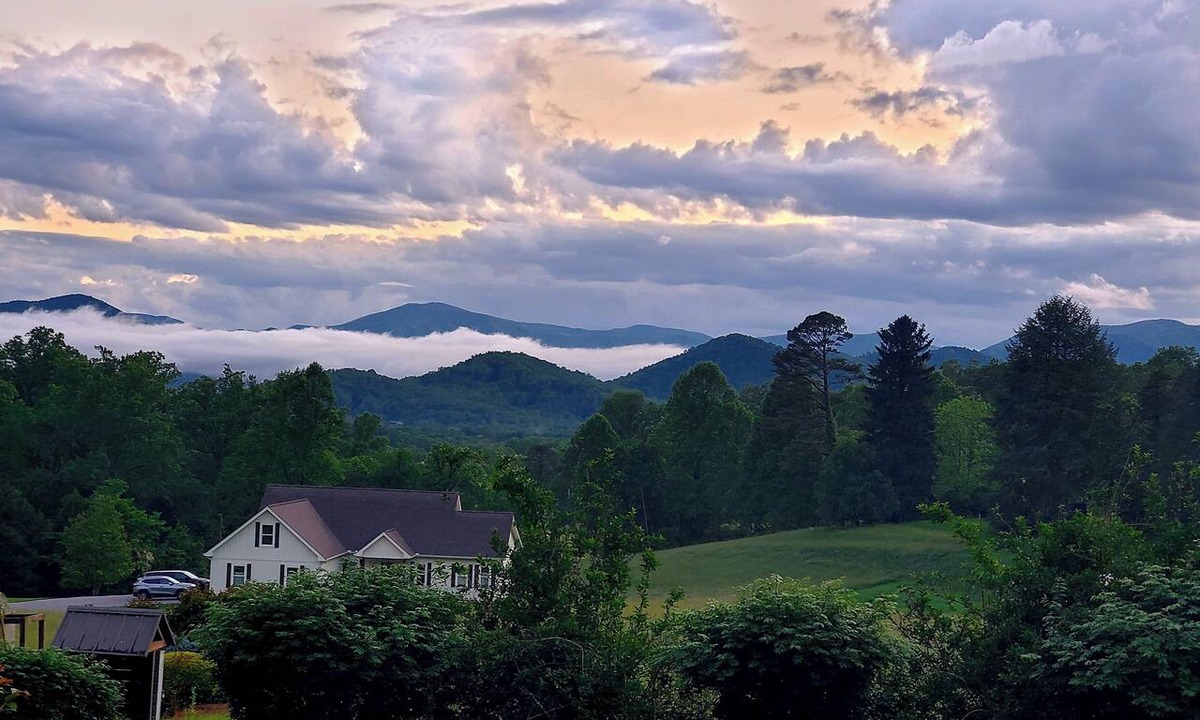 Franklin Cottage | Stunning Views w/Firepit, 2/1 Cottage, Creek, Starlink, ADA + Pet Friendly
