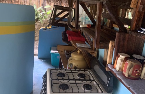 Yelapa Cabin | CASA LAS PAROTAS Palapa Casita with Loft Bedroom, Overlooks Yelapa Bay.