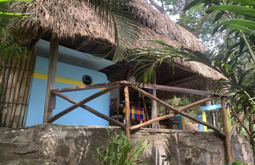 Yelapa Cabin | CASA LAS PAROTAS Palapa Casita with Loft Bedroom, Overlooks Yelapa Bay.