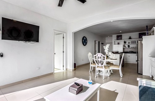 La Paloma House | Dog-friendly oceanfront villa with rooftop patio, pool access, & kitchen