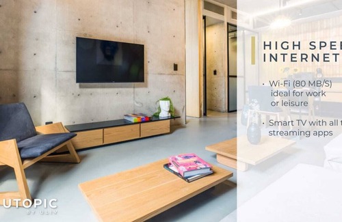 Roma Norte Apartment | Great Apt w/2 Extra Futons |Rooftop+Gym| 24/7 Security