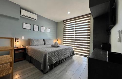 Downtown Mazatlan Apartment | Luxe Modern-5 Star Area-Walk 2 Beach-Pool-BBQ-View-King Bed