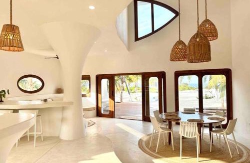 San Crisanto Villa | Unique Beachfront Casa Kyma, Pool, San Crisanto, Yucatan