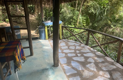 Yelapa Cabin | CASA LAS PAROTAS Palapa Casita with Loft Bedroom, Overlooks Yelapa Bay.