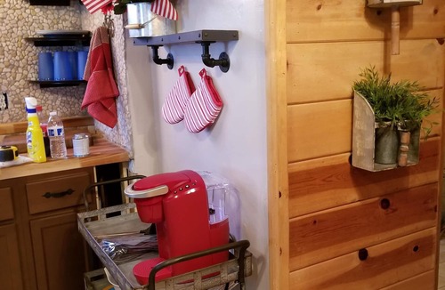 Peninsula Village Cabin | Charming Lakefront Studio Cabin w/Private Boat Launch & Slip Ideal for 2 Guests