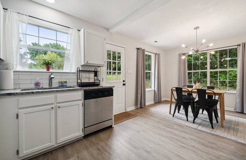 Paw Creek House | Charming Pet-Friendly 3-Bedroom Home- Fenced Yard, Fire Pit