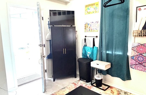 Sunny Shores Apartment | Charming tiny home bungalow by the beach with salt water pool