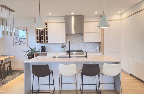 Villa Park House | Custom Luxury Home Modern Denver 4BR 5BA Skyline Rooftop Fire pit Chef Kitchen