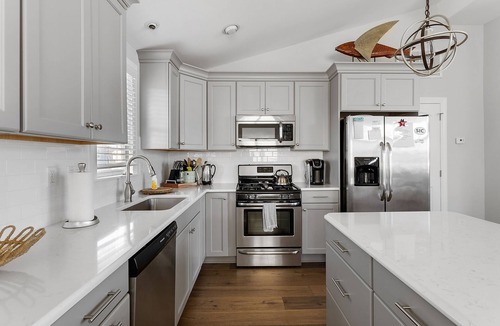Townsend's Inlet House | Enjoy a relaxing getaway in this beautifully designed home located on a quiet street