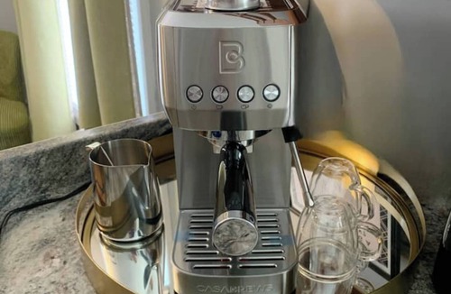 Huntington Apartment | Espresso Maker & Modern Decor by Arena, University, Hospitals