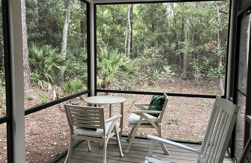 Fruit Cove Cottage | Hobby Farm Cottage in the woods with exotic pets and farm animals. Pet Friendly!