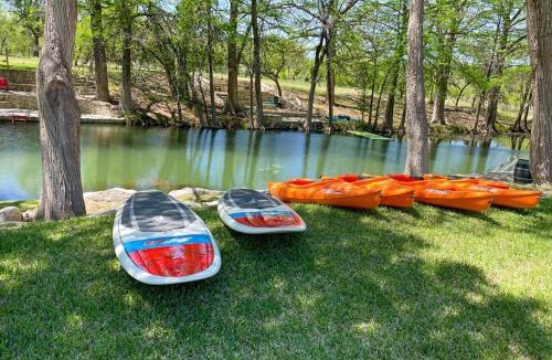 Hunt House | Inviting Waterfront Home with Pool, Patio, Fireplace, W/D, & Dog-Friendly