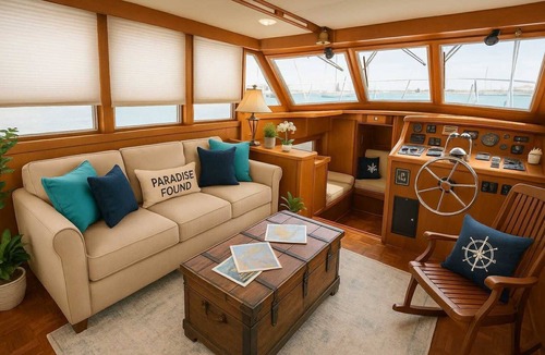 Recinto Portuario Boat Rental | Luxurious 2-bedroom Yacht in enchanting Puerto Peñasco with AC