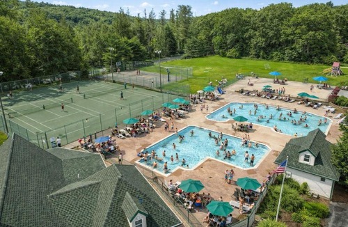 East Stroudsburg House | Luxury 5BR Backyard Oasis Hot Tub Game Room