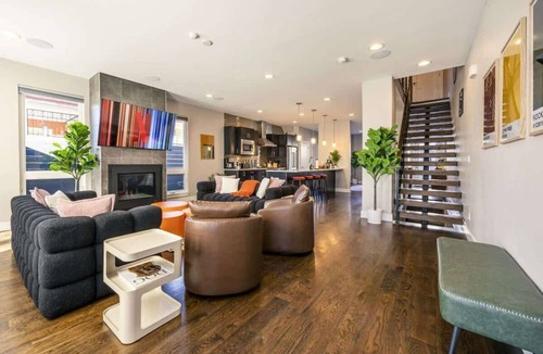 Sloan Lake Apartment | Luxury Oasis! Heated Pool, Rooftop Spa, Fire Pits
