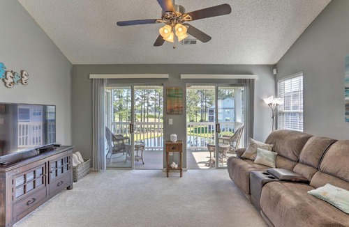 Waterford Plantation Apartment | Myrtle Beach Condo with Pool and Golf Course Views