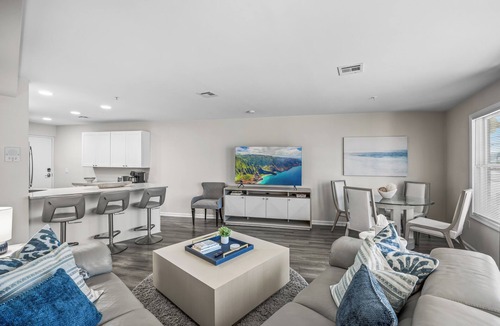 Ship Bottom Condo | New! Renovated 2-bedroom condo in Ship Bottom with pool, walkable to beach/shops