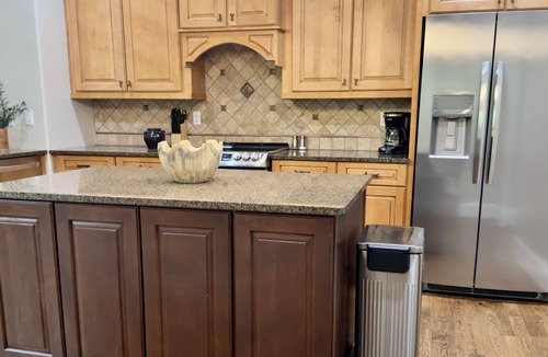 Rising Fawn House | Newly designed rustic 4B McLemore, Lookout Mountainm fire pit