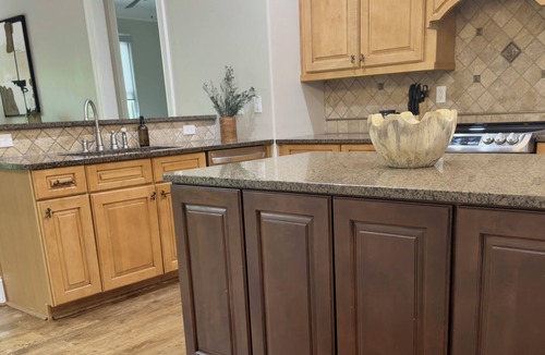 Rising Fawn House | Newly designed rustic 4B McLemore, Lookout Mountainm fire pit