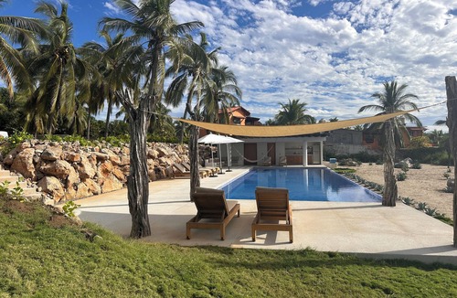 Saladita Villa | Oceanfront Casa Sonna Mango Suite- 2BDR Designer Villa in La Saladita, Mexico