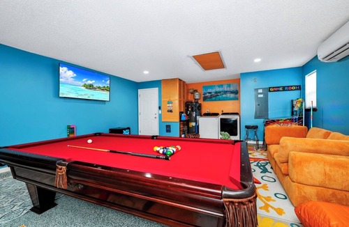 Port Canaveral House | Oceanfront Oasis: Private Pool, Hot Tub , Arcade Fun & Pool Table Retreat!