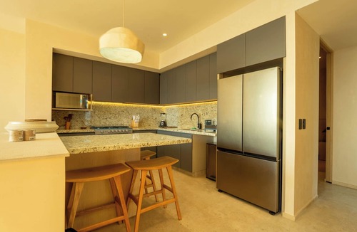 Barra de Potosi Condo | Oceanfront Sunsets and Private Pool in Playa Blanca