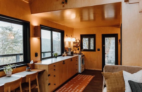 Marblemount Cabin | Off Grid Scandinavian Cabin & Barrel Sauna