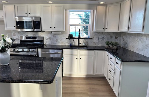 Beach Haven West House | Pet friendly 3-bedroom house with saltwater heated pool. EV charger.