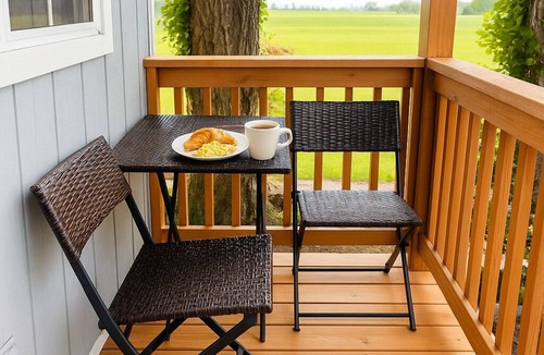 Lynden Cabin | Quiet Glamping Barn on a Working Farm with Fire Pit and Open Views