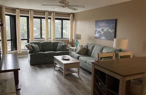 Southend Condo | Sandy Toes, Ocean Breeze: Beachfront is 40 steps from Front Door