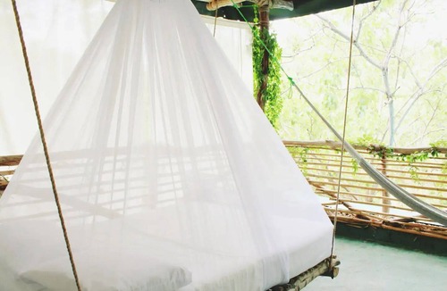 Arroyo Cruz House | Secret virgin front bay pool house and tree casita