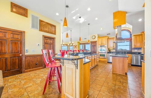 Ocean Isle Estates House | Semi-Oceanfront Premier Home w/Pool, Hot Tub, Elevator, Game Room, and Theater
