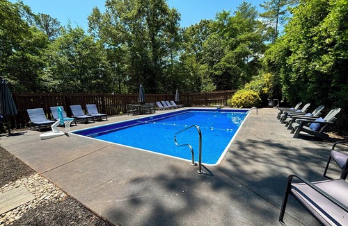 Anderson House | Spacious Lake House with Private Pool, Hot Tub, Game Room, Fire Pit, Dock