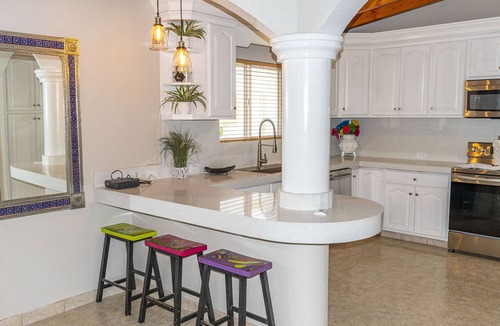 Sandy Beach Villa | Stunning 3 Bedroom Beach Villa on Sandy Beach at Las Palmas Beachfront Resort V-16