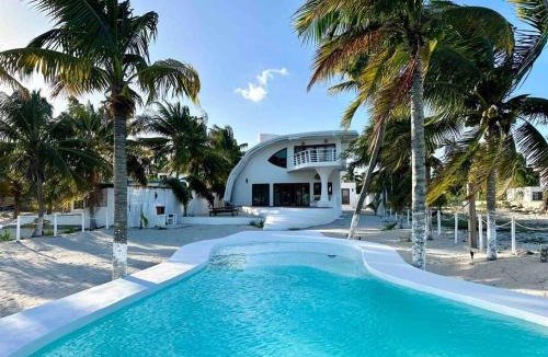 San Crisanto Villa | Unique Beachfront Casa Kyma, Pool, San Crisanto, Yucatan