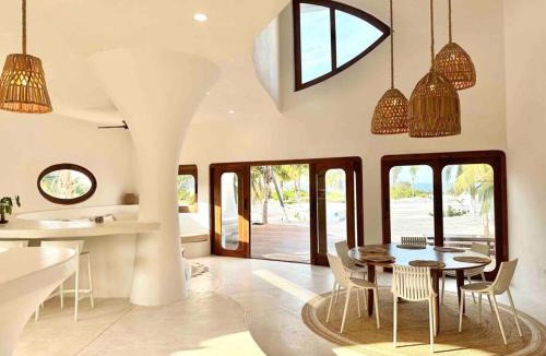 San Crisanto Villa | Unique Beachfront Casa Kyma, Pool, San Crisanto, Yucatan