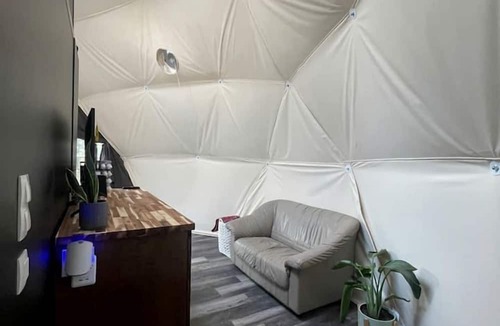 Traphill Cabin | Unplug and Unwind in a Modern Dome with Firelight Evenings and Starry Skies in Traphill, North Carolina