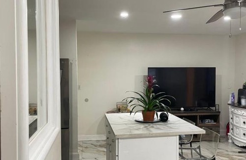 Long Island House | waterside studio plus 2 master bedroom 1full bathroom back entrance beach view canal docks Wifi code