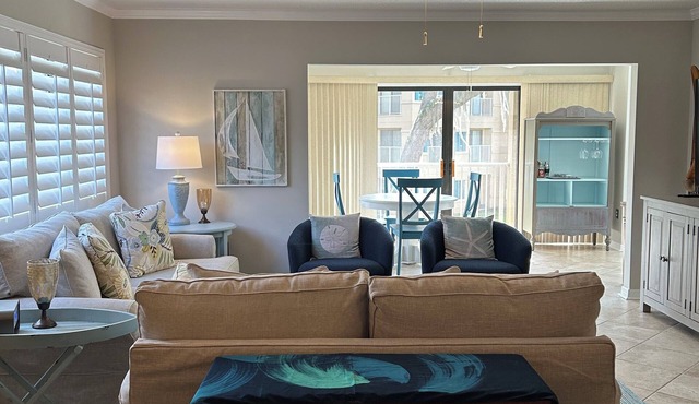 3BR 2BA riverfront condo with a boat slip