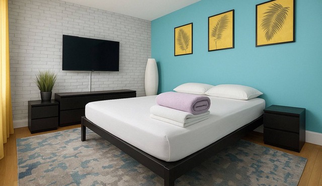Blue style Room in Guesthouse with shared bathroom