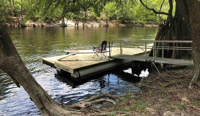 Bowman's Landing Spring House on the Santa Fe River