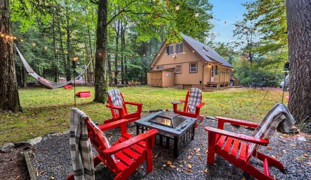 Camp Rock in the Poconos | Hot Tub & Firepit